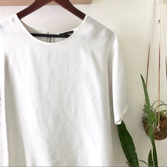 J Crew white/grey top - Picture 4 of 10